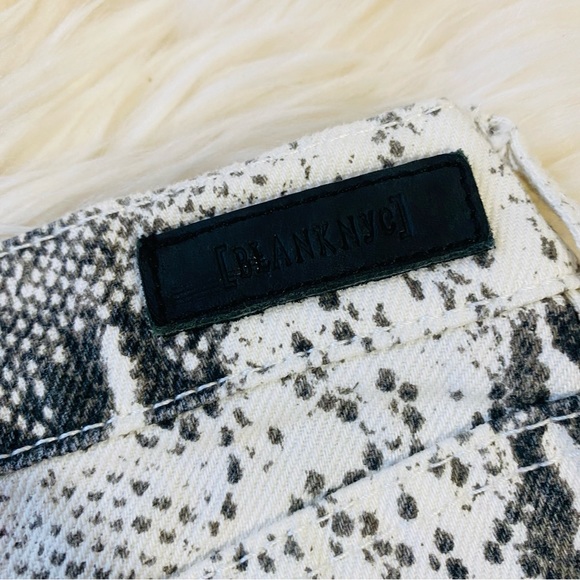 DENIM SNAKE SKIN SKIRT - Picture 6 of 9